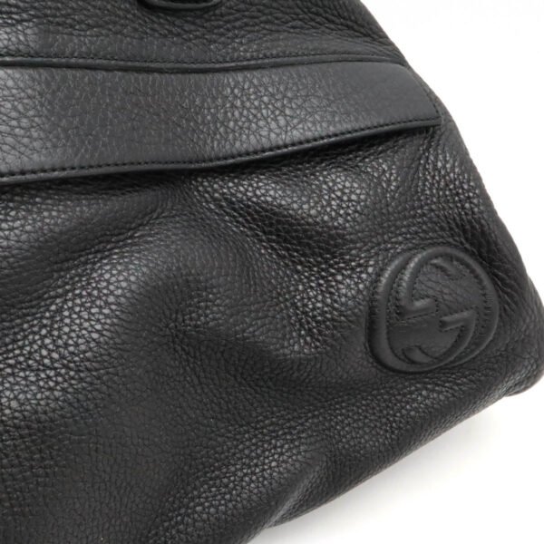 Gucci Leather Interlocking G Carry-On Duffel Bag - Image 9