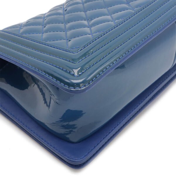 Chanel Boy Matelasse Chain Bag Patent Leather - Image 3