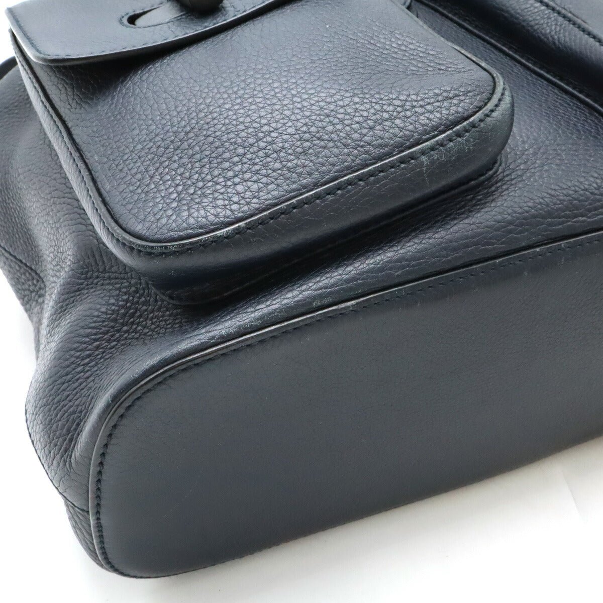 Gucci Bamboo Leather Backpack Navy 387097 - Image 3