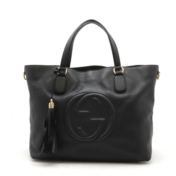 Gucci Soho Interlocking G Leather Tote Bag