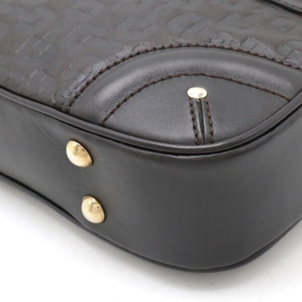 Gucci Leather Crest Horsebit Shoulder Bag - Image 3
