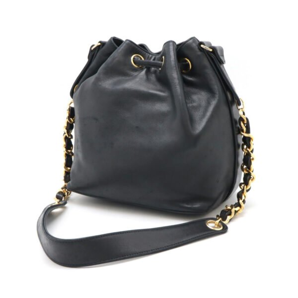 Chanel Leather Coco Ball Chain Shoulder Bag - Image 2