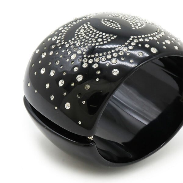 Chanel Coco Mark Rhinestone Bangle Bracelet - Image 4