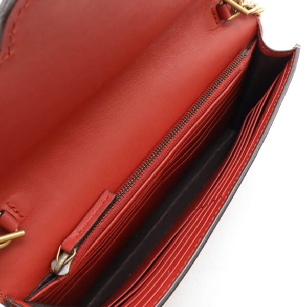 Gucci GG Supreme Pearl Chain Wallet Bag - Image 6