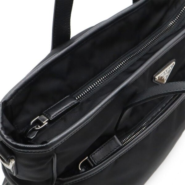 Prada Nylon Leather Tote Bag 2VG032 - Image 5