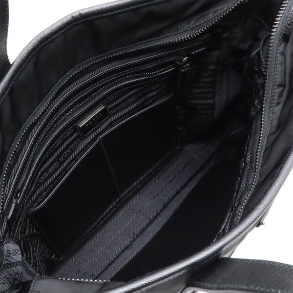Prada Nylon Leather Tote Bag 2VG032 - Image 6