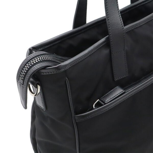 Prada Nylon Leather Tote Bag 2VG032 - Image 7