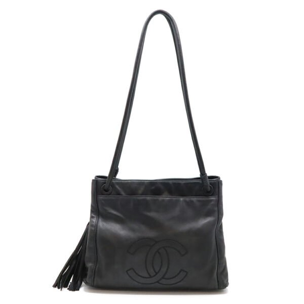 Chanel Lambskin Fringe Tassel Tote Bag