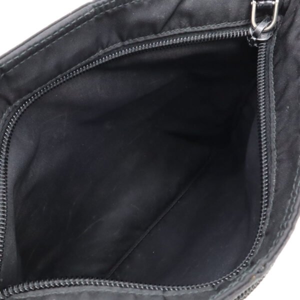 Prada Nylon Leather Shoulder Bag Black - Image 8