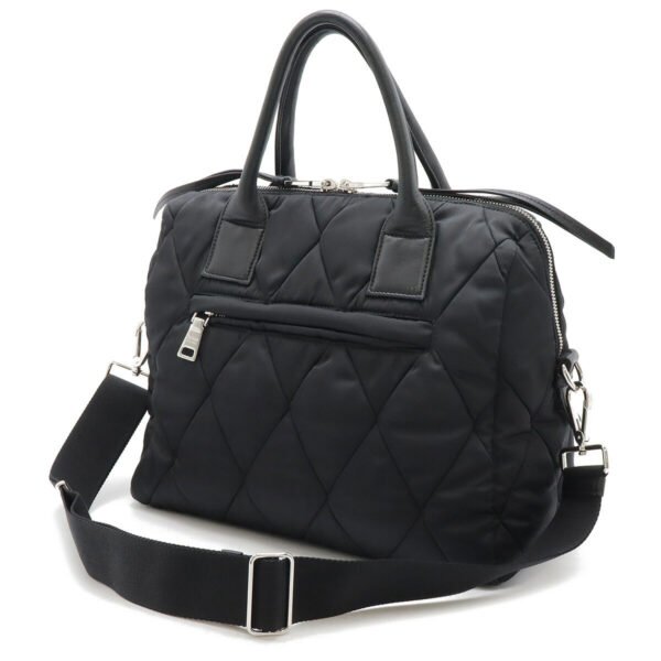 Prada Nylon Leather 2WAY Tote Handbag - Image 2