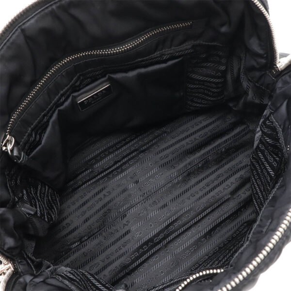 Prada Nylon Leather 2WAY Tote Handbag - Image 7
