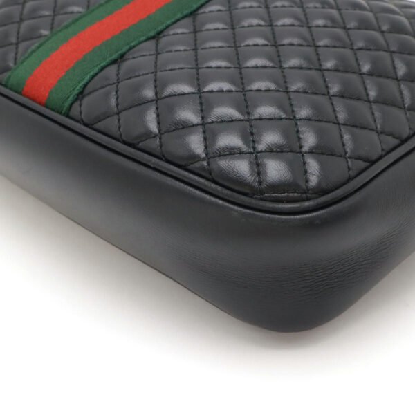Gucci GG Marmont Leather Shoulder Bag Black - Image 3