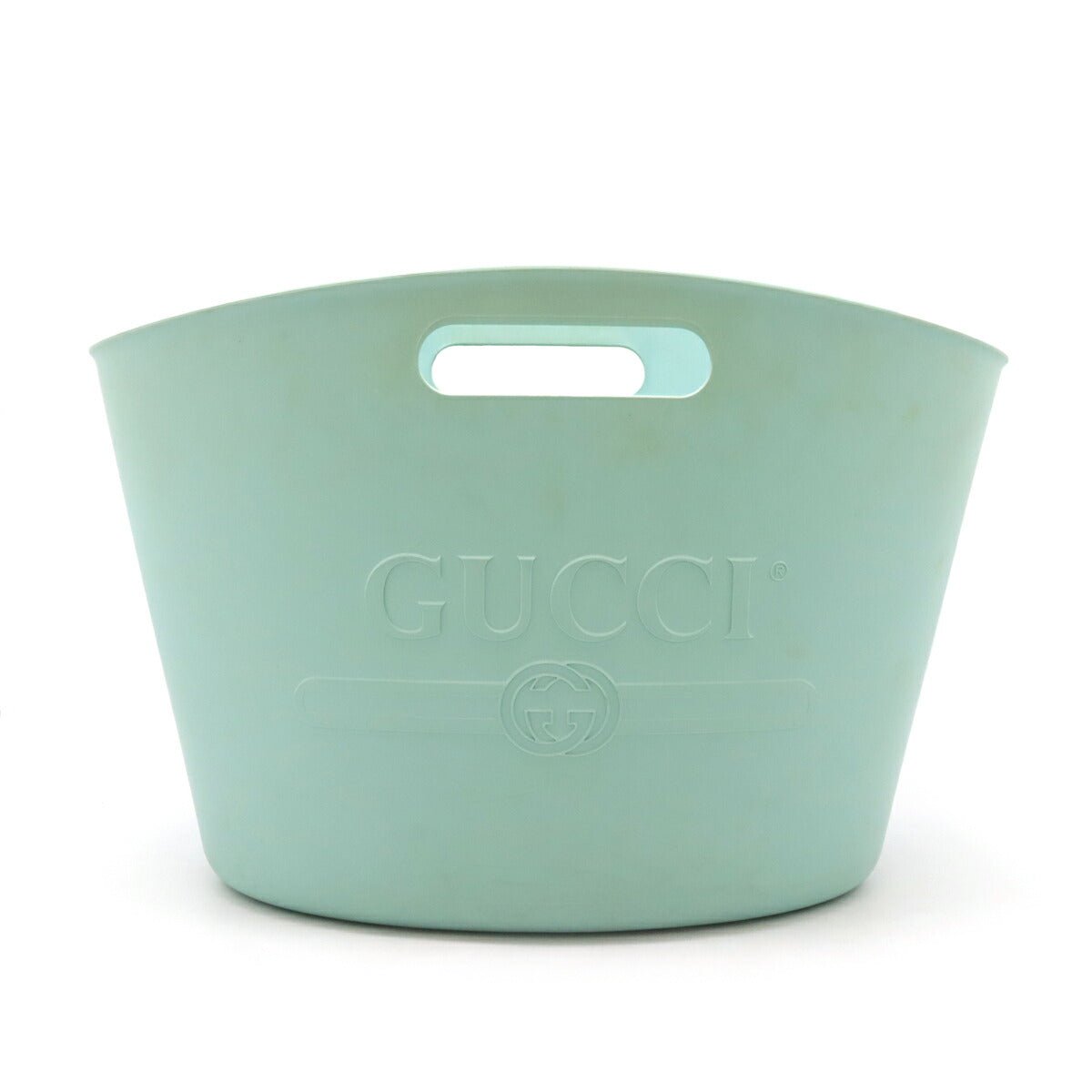 Gucci Embossed Logo Rubber Tote Bag