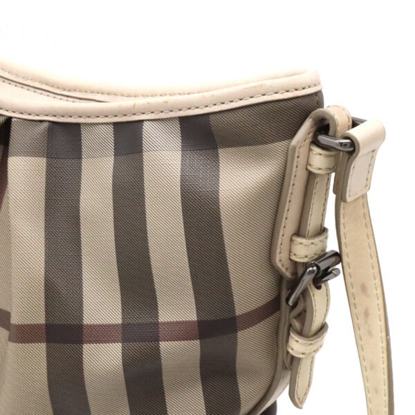 Burberry Smoked Check Shoulder Bag Beige - Image 6