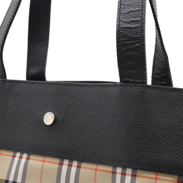 Burberry Nova Check Nylon Canvas Tote Bag - Image 7