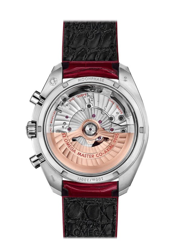 Omega Speedmaster Two Counters MoonPhase Platinum & Ceramic Men's Watch - Image 3