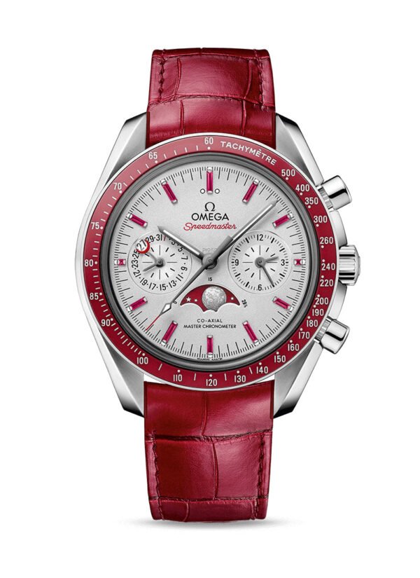 Omega Speedmaster Two Counters MoonPhase Platinum & Ceramic Men's Watch