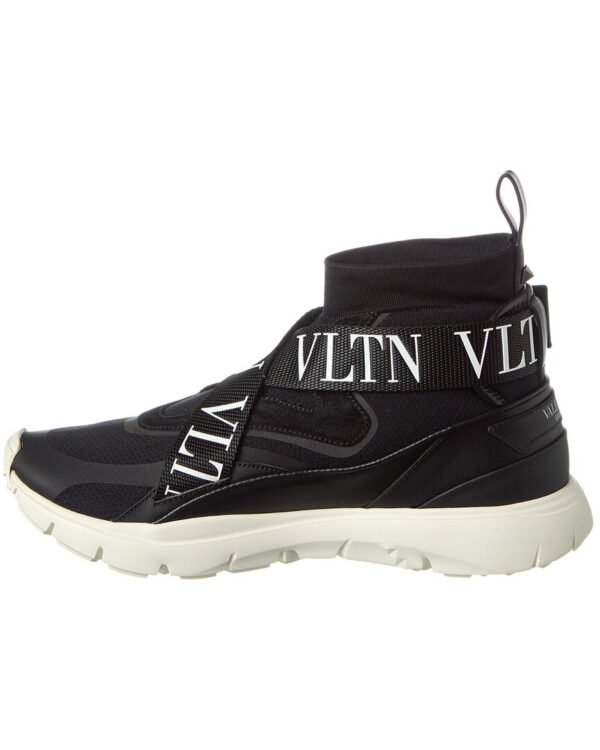 Valentino Knit & Leather Sneaker - Image 2