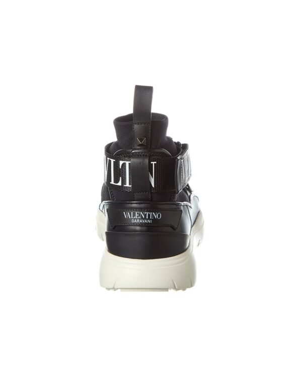 Valentino Knit & Leather Sneaker - Image 3