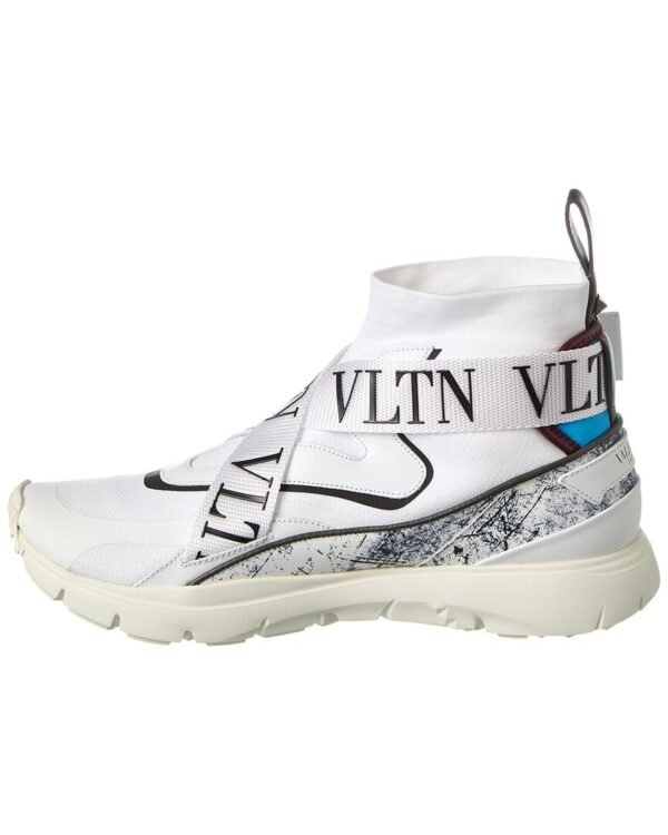 Valentino Knit & Leather Sneaker - Image 2