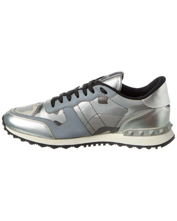 Valentino Camo Canvas & Leather Sneaker - Image 2