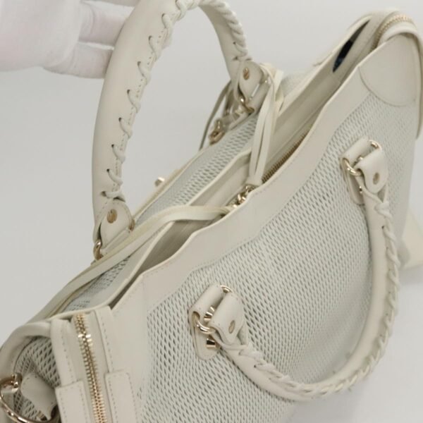 Balenciaga City White Leather Handbag (Pre-Owned) - Image 5