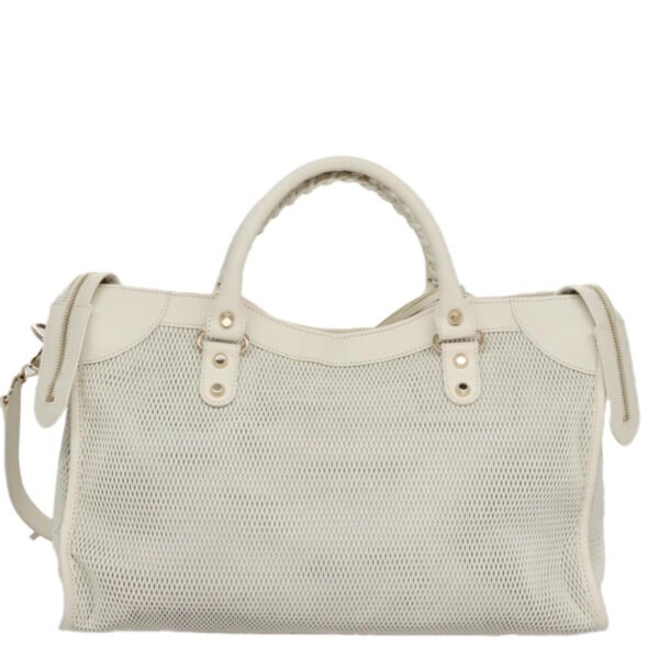 Balenciaga City White Leather Handbag (Pre-Owned) - Image 2