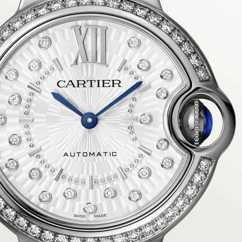 Cartier Ballon Bleu De Cartier Stainless steel & Diamonds Lady's Watch