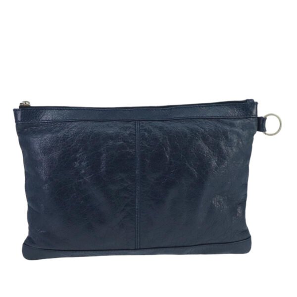 Balenciaga Classic Navy Leather Clutch Bag (Pre-Owned) - Image 2
