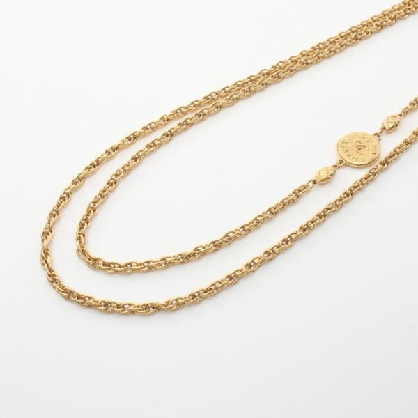Chanel Coco Mark Necklace Gold Jewelry