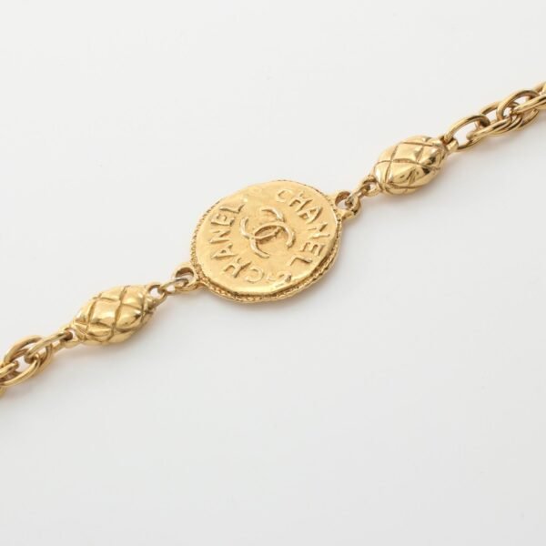 Chanel Coco Mark Necklace Gold Jewelry - Image 3