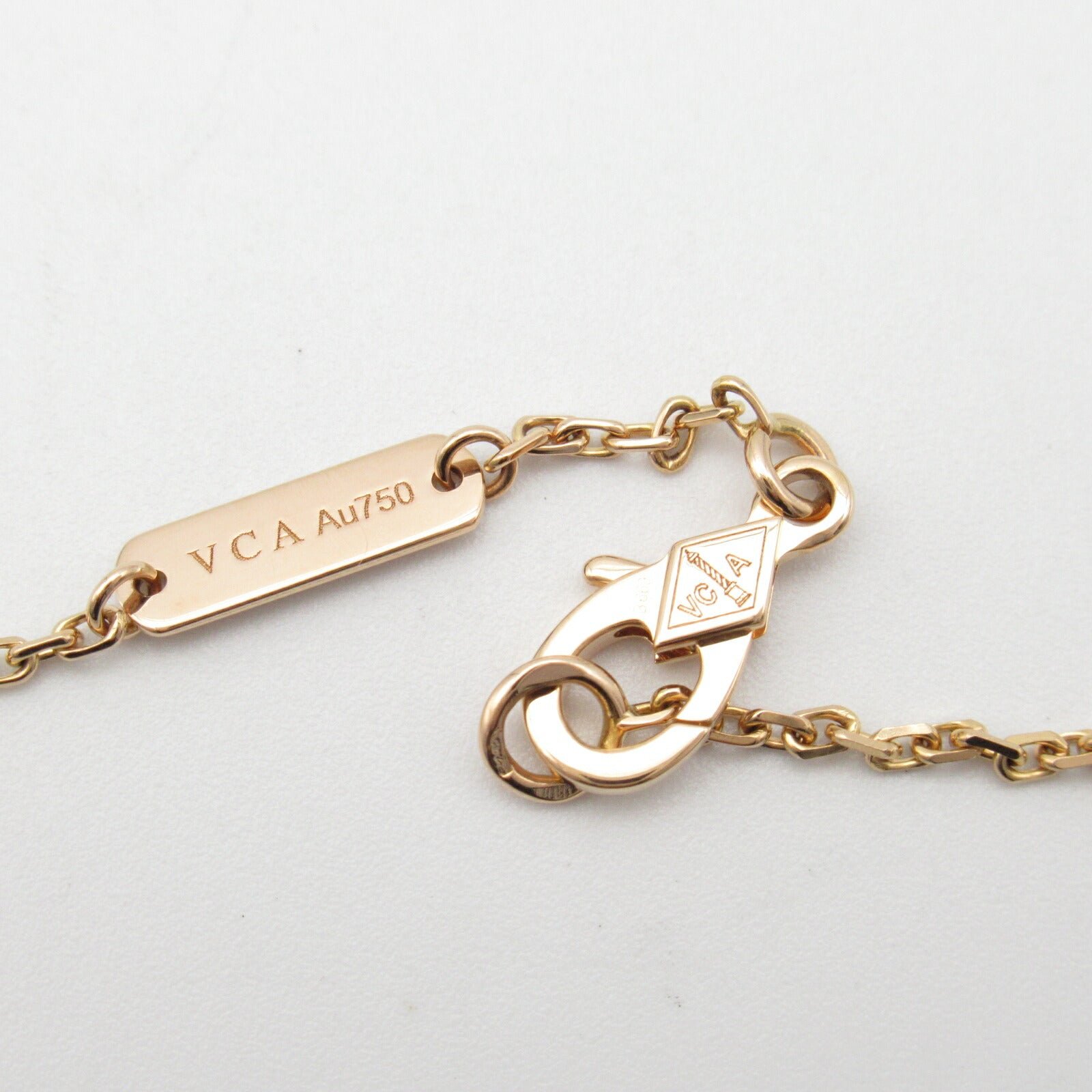 Van Cleef & Arpels Vintage Alhambra Diamond Necklace - Image 4