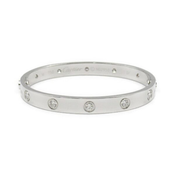 Cartier Love Bracelet 10P Diamond K18WG - Image 2