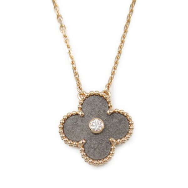 Van Cleef & Arpels Diamond Obsidian Necklace K18PG - Image 2
