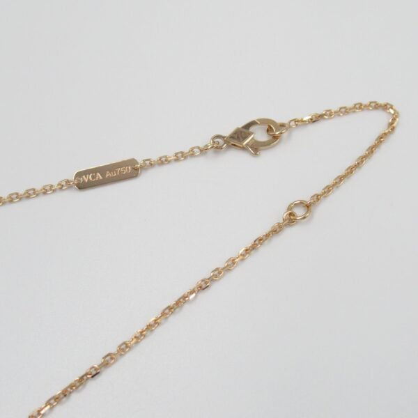 Van Cleef & Arpels Diamond Obsidian Necklace K18PG - Image 5