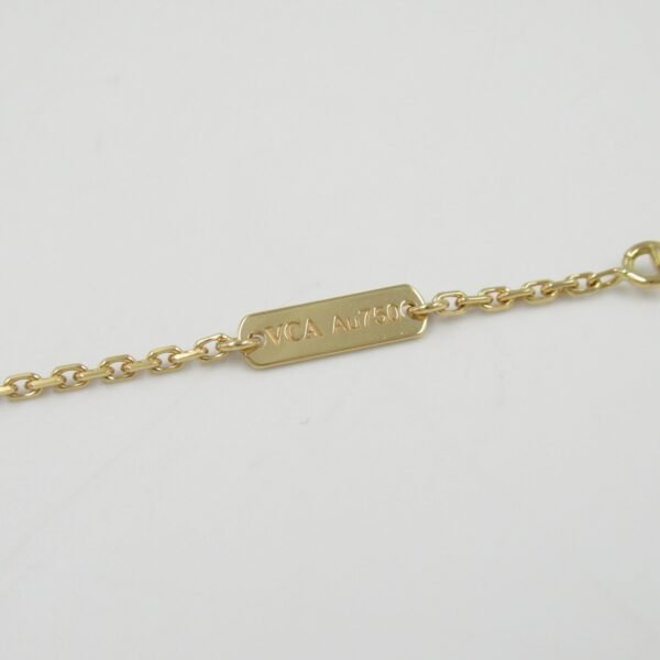 Van Cleef & Arpels Vintage Alhambra Diamond Necklace K18 YG - Image 4