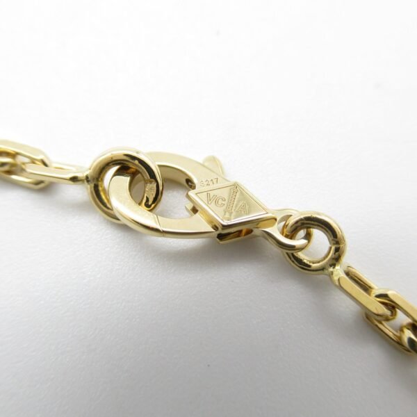 Van Cleef & Arpels Vintage Alhambra Long Necklace 20 Motifs K18 Yellow Gold Mother of Pearl - Image 4