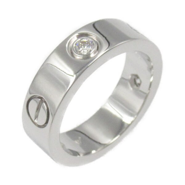 Cartier Love Ring 3P Diamond K18WG