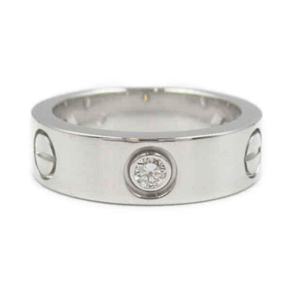 Cartier Love Ring 3P Diamond K18WG - Image 2