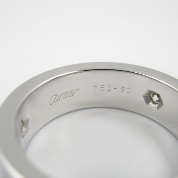 Cartier Love Ring 3P Diamond K18WG - Image 4