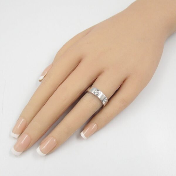 Cartier Love Ring 3P Diamond K18WG - Image 8