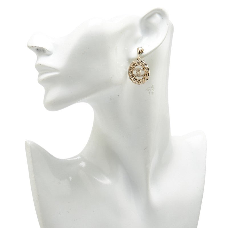 Chanel Coco Mark Rhinestone Earrings - Image 6