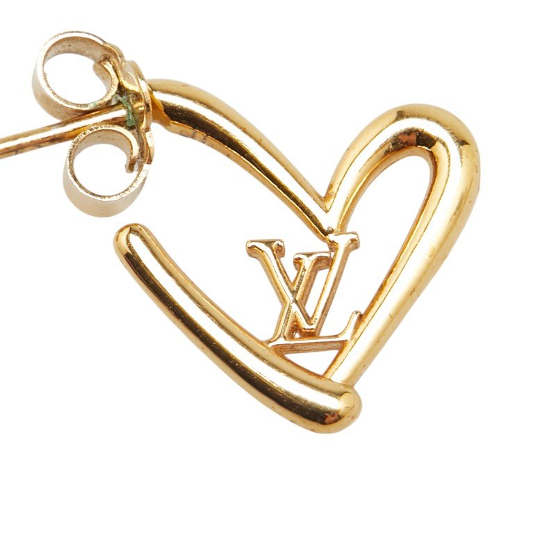 Louis Vuitton Heart Falling Love PM Earrings M00463 - Image 4