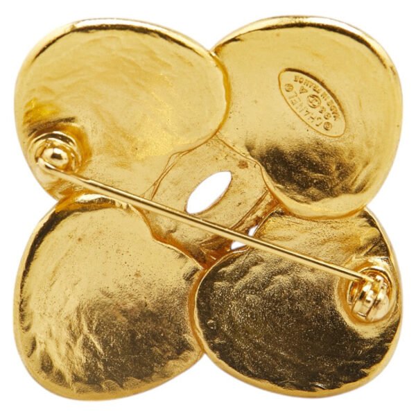 Chanel Vintage Coco Mark Gold Brooch - Image 2