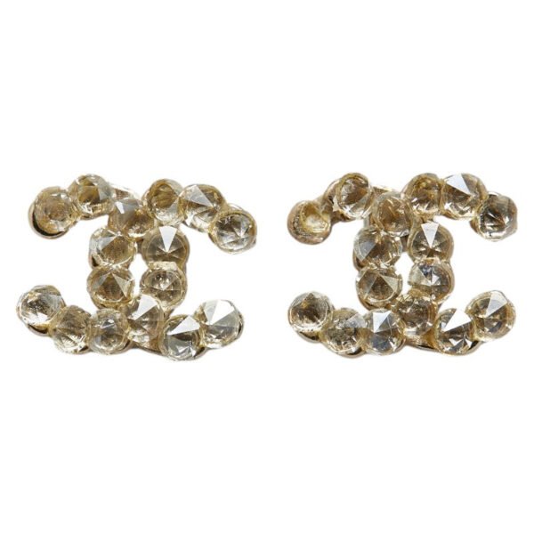 Chanel Coco Mark Rhinestone Earrings