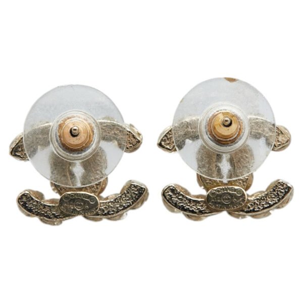Chanel Coco Mark Rhinestone Earrings - Image 3