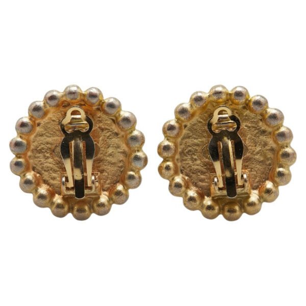 Chanel Vintage Coco Mark Round Ball Earrings - Image 3