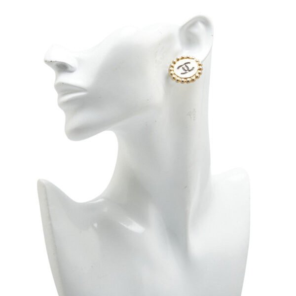 Chanel Vintage Coco Mark Round Ball Earrings - Image 5