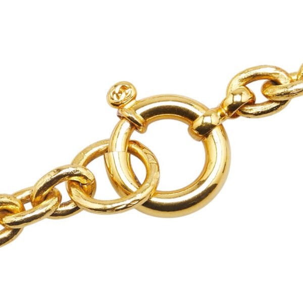 Chanel Vintage Coco Mark Necklace Gold Plated - Image 4