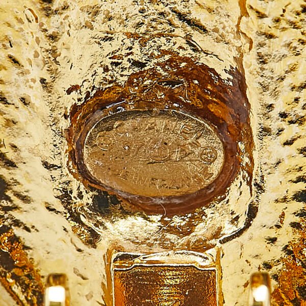Chanel Vintage Coco Mark Earrings Gold - Image 3